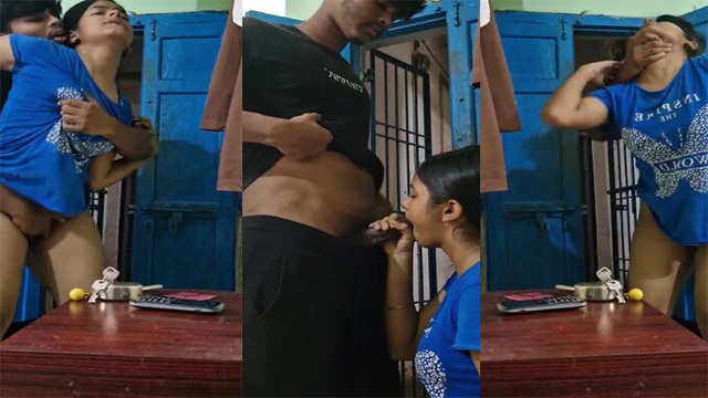 Desi Horny Babe Sucking n Standing Doggy Hard Fucking Viral Free Mms Video