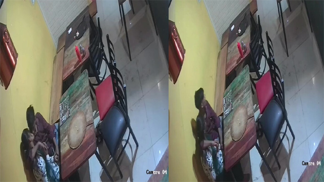College Lovers Kissing And – Romance In Restaurant Watch