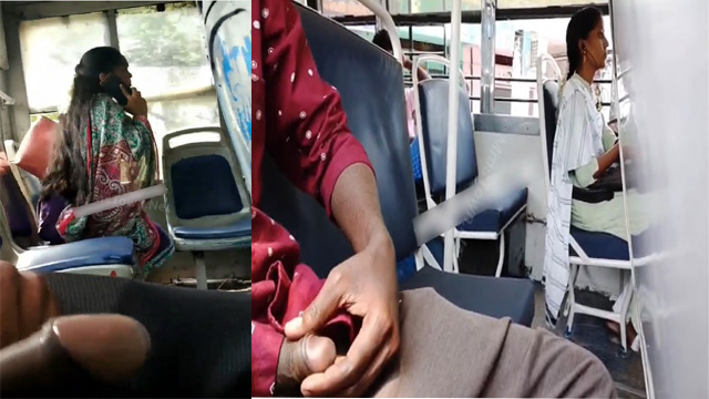Daring Horny Guy – Flash Dick Inside Public Bus Mms