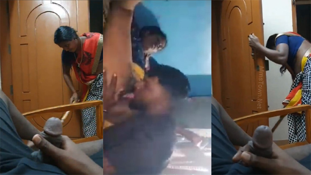 Tharki Guy Flash His Dick Infront Of Maid Fucking Video