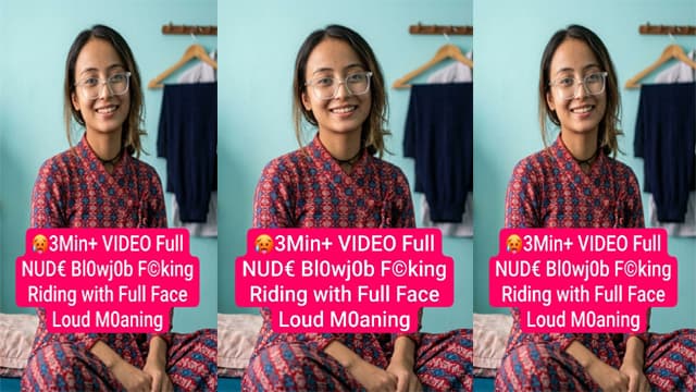 Desi Nepali GF – Cute Chashmish Full Face Viral